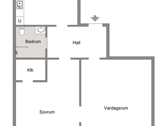 Floor plan for Stenvinkelsgatan 11 B