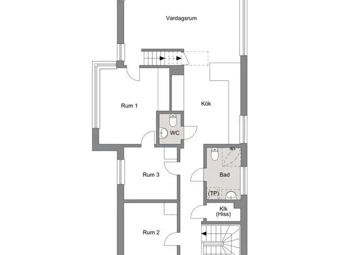 Planritning för Centralvägen 25