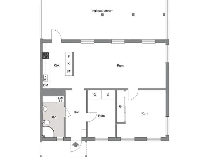 Floor plan for Skidsvängen 18G
