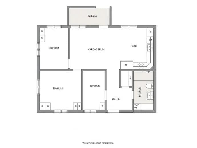 Floor plan for Flädervägen 5D