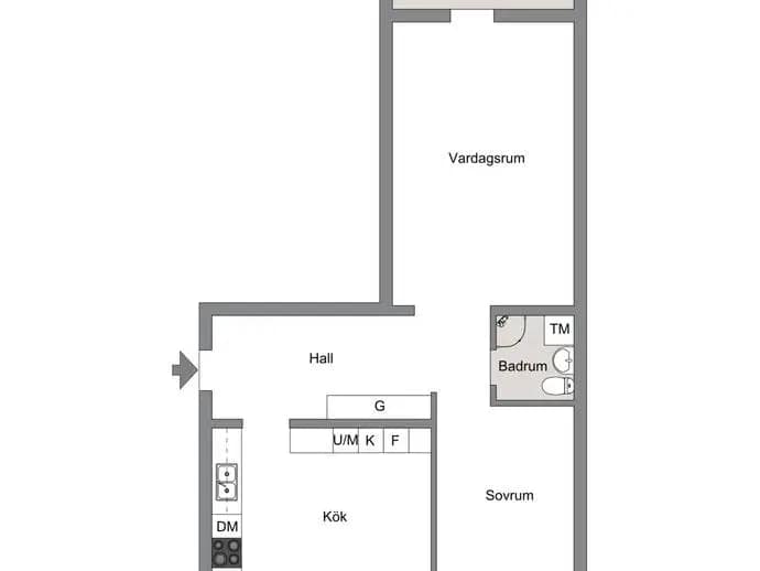 Planritning för Getbergsvägen 28