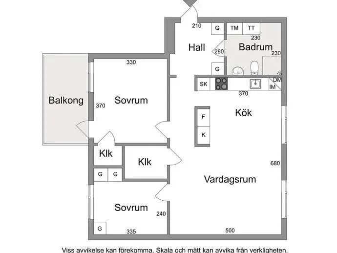 Planritning för Västergatan 24