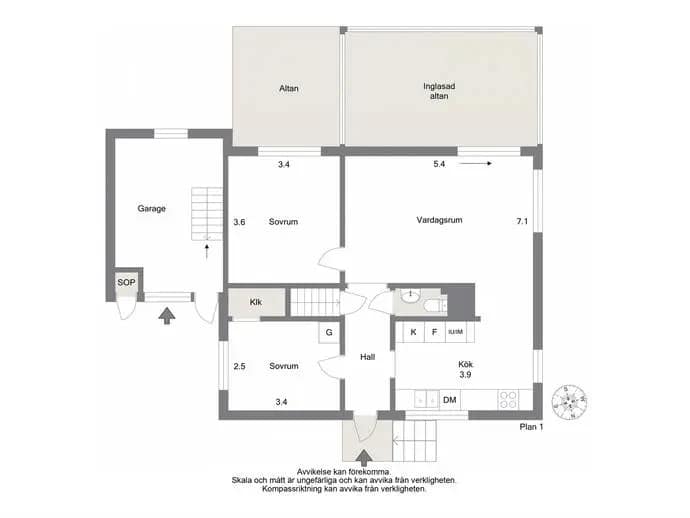 Floor plan for Östgötagatan 7