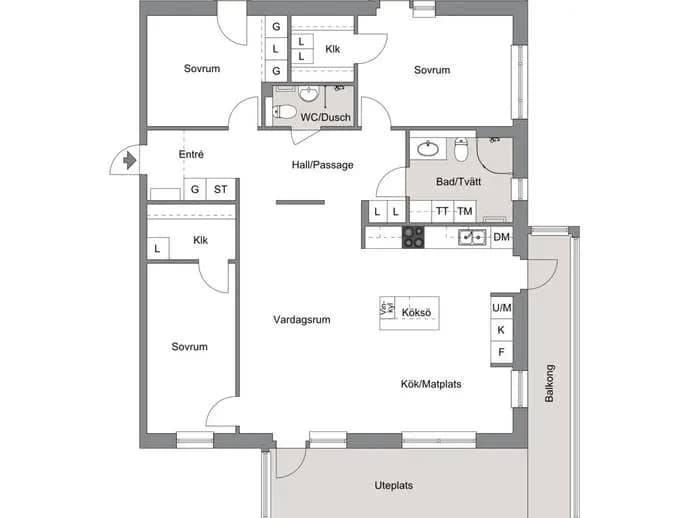 Floor plan for Stapelgatan 1 A
