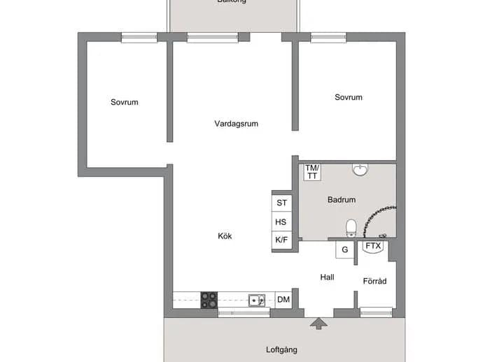 Floor plan for Fidravägen 73