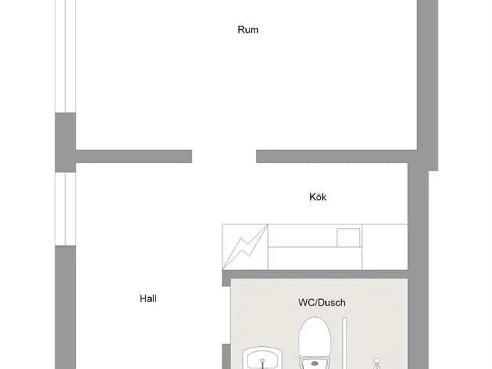 Floor plan for Stenkilsgatan 4 B