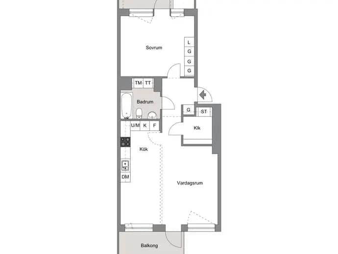 Floor plan for Telegrafvägen 38