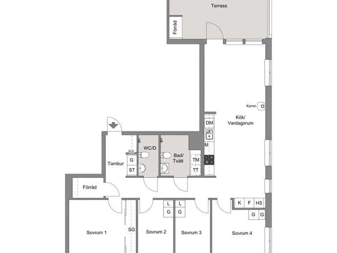 Floor plan for Myntbacken 5