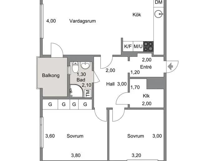 Planritning för Mariekällgatan 42