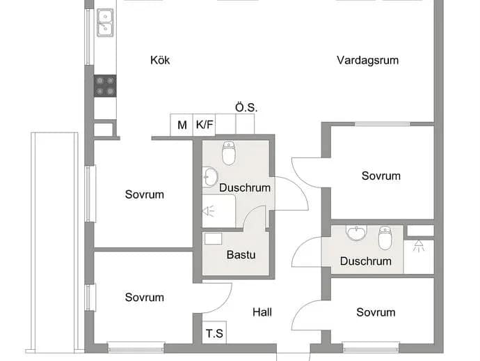 Floor plan for Å-hus E05 - Skogsbrovägen 5