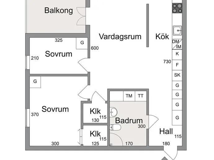 Planritning för Norrgärdesgatan 12