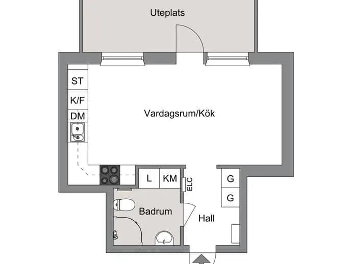 Floor plan for Hedenströms väg 13
