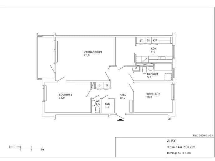 Floor plan for Domarebacken 8