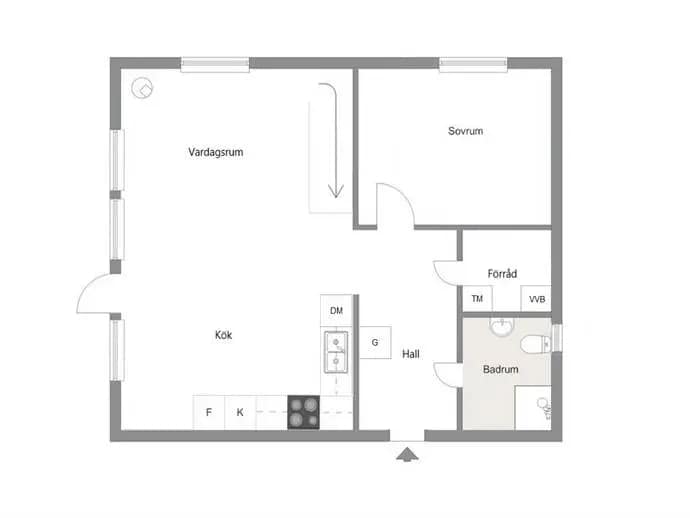 Floor plan for Håringe 28