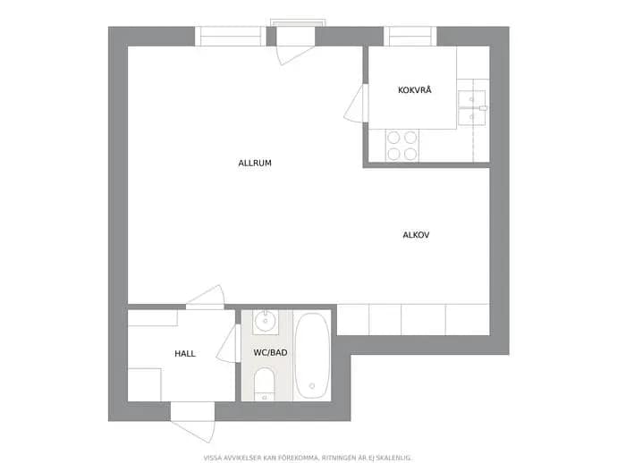 Floor plan for Halsjärnsgatan 20