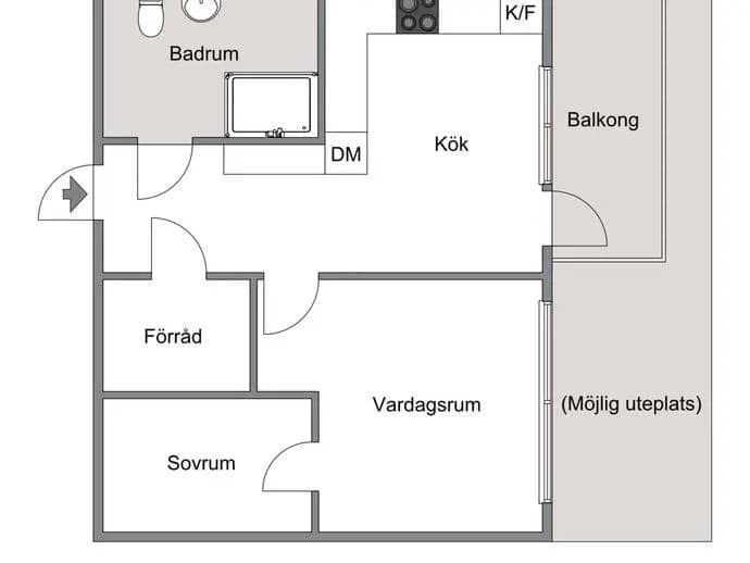 Floor plan for Vårholmsbackarna 66