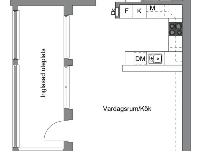 Floor plan for Gösta Edströms Väg 5B