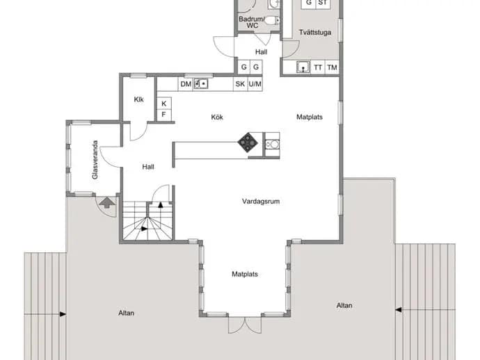 Floor plan for Karlshem, Fågelmaravägen 33