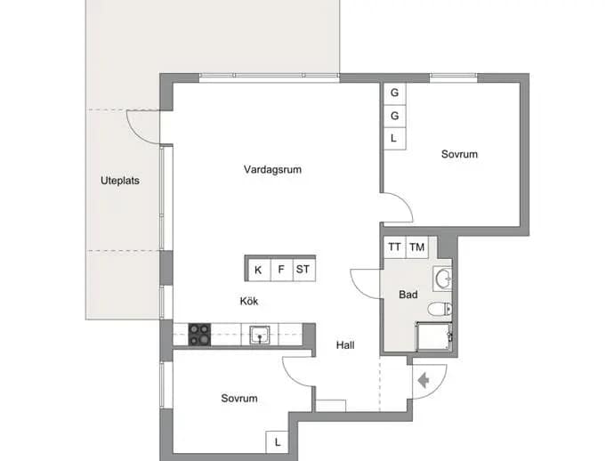 Floor plan for Ages Väg 5
