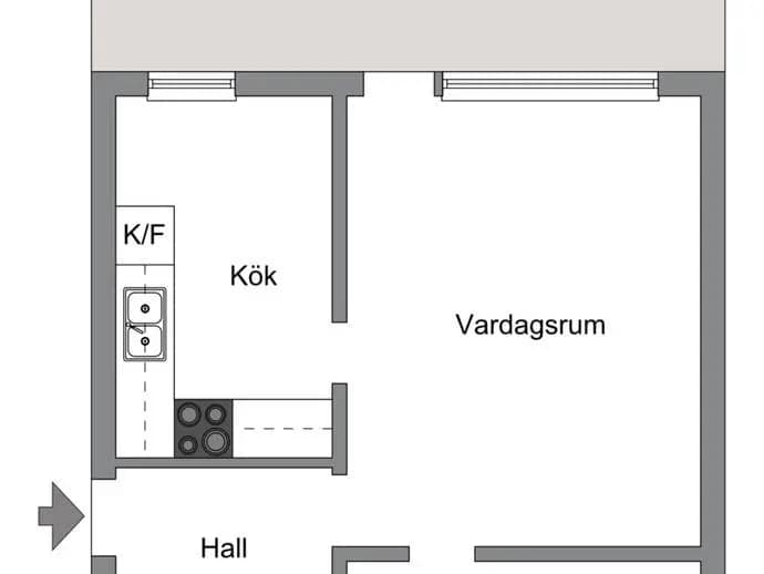 Planritning för Heimdalsgatan 42
