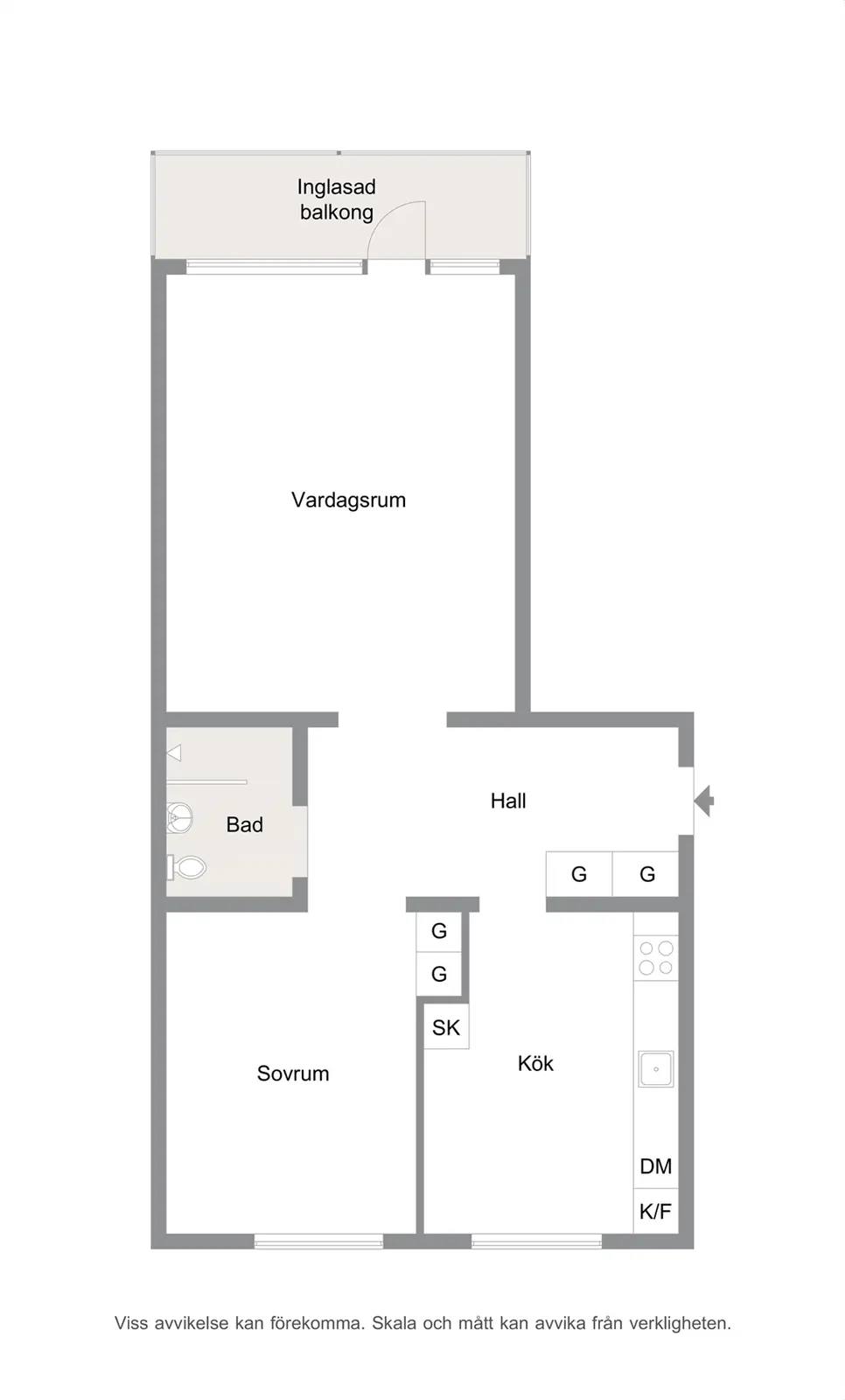 Floor plan for Lettlandsgatan 2B