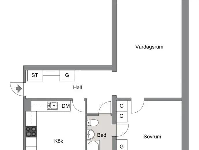 Floor plan for Sagovägen 29