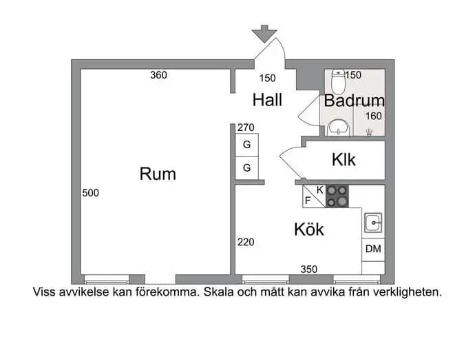 Planritning för Rösgången 9