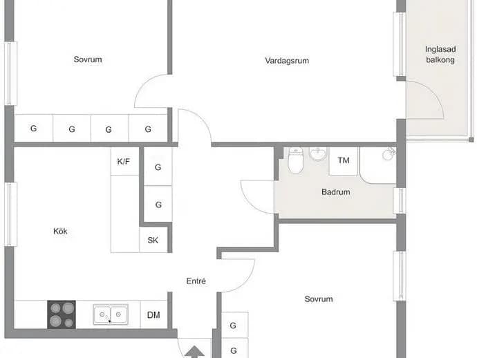 Floor plan for Ågårdsvägen 47