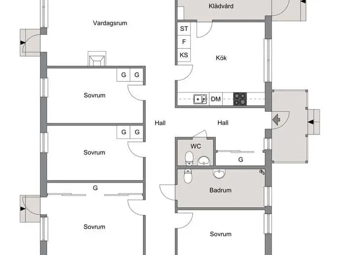 Floor plan for Savstigen 6