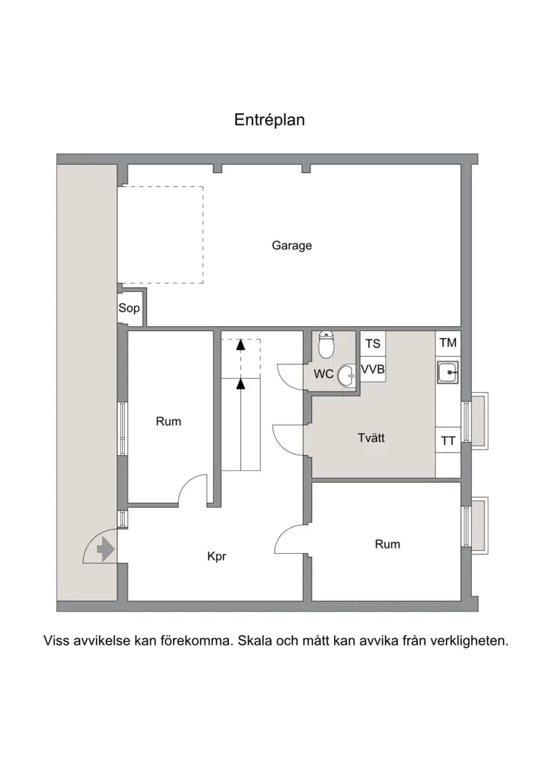 Floor plan for Trebyvägen 5