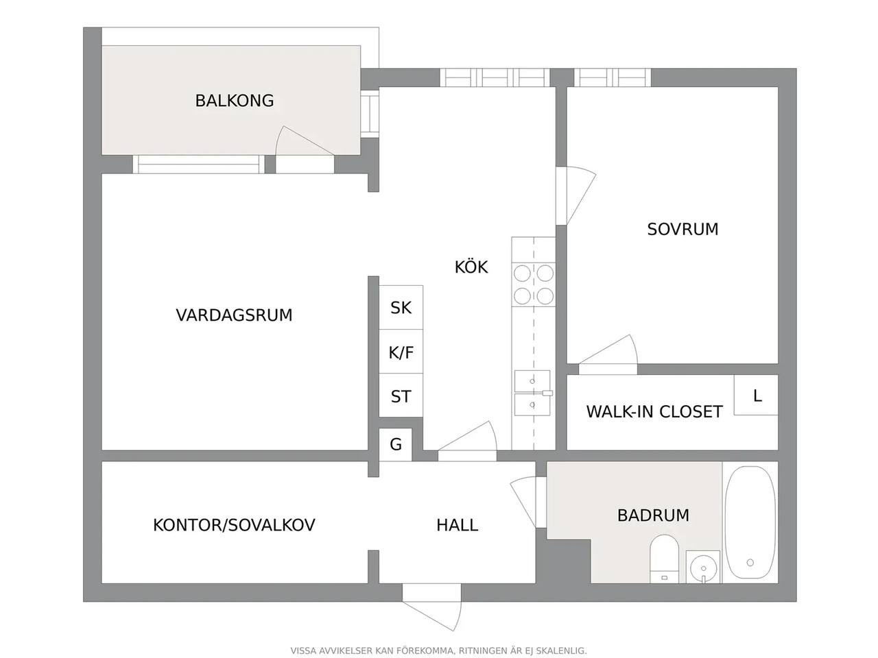 Floor plan for Södergatan 80