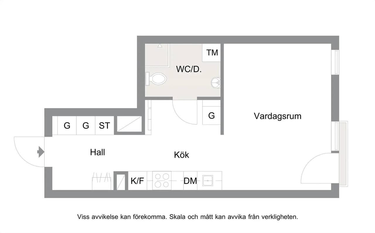 Floor plan for Östra Farmvägen 19 AA