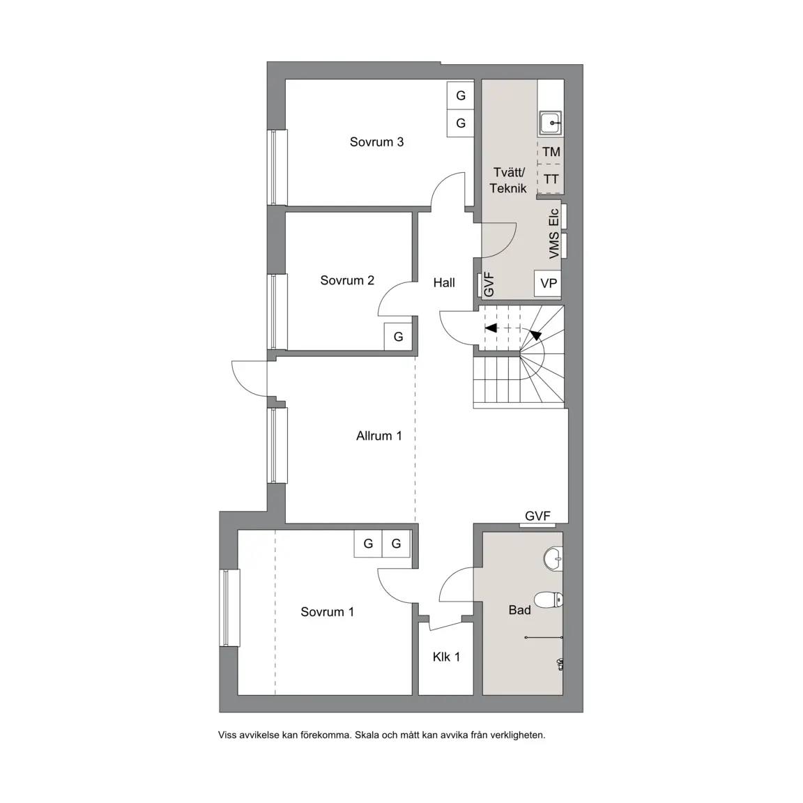 Floor plan for Morgonvägen 4F