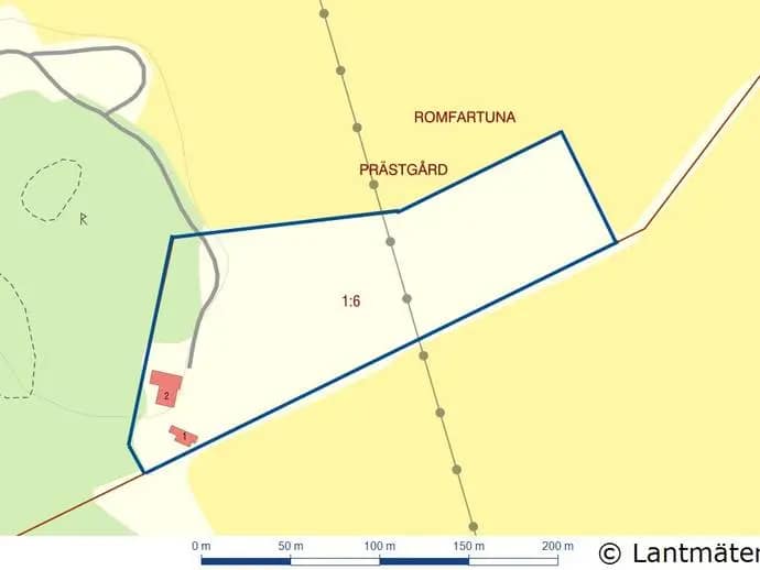 Planritning för ROMFARTUNA IDROTTSPLATS 1