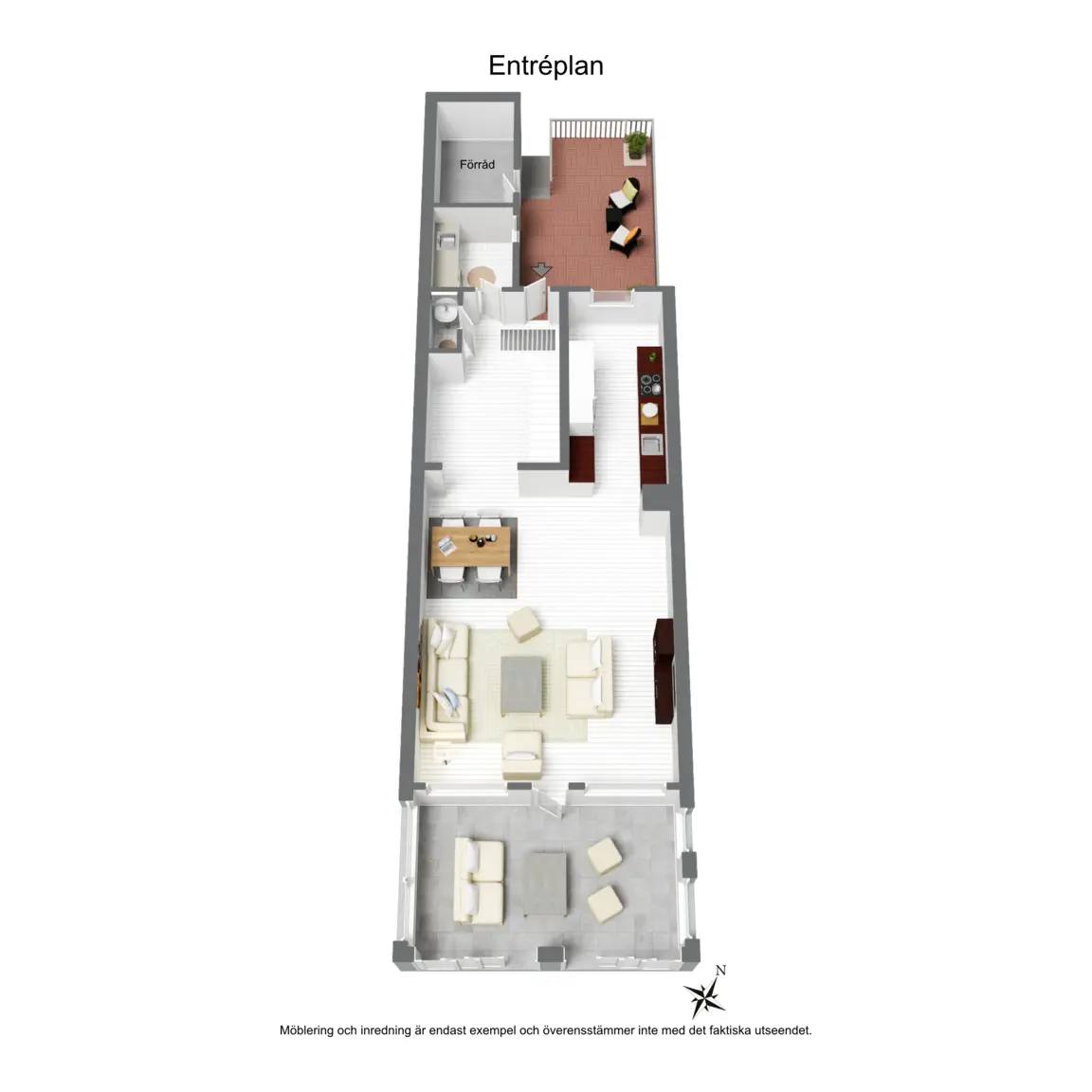 Floor plan for Vinlandsgatan 3B