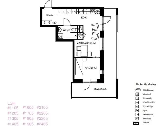 Floor plan for Almbygatan 10, 10tr