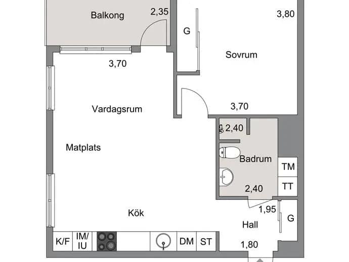 Planritning för Strimlusevägen 29