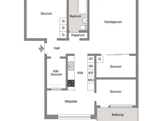 Planritning för RINGDUVEGATAN 65