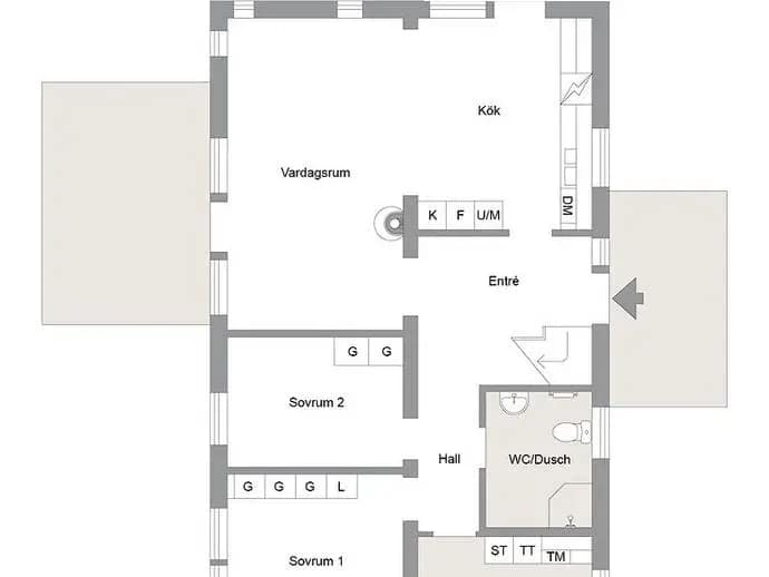 Floor plan for Rödhakevägen 6