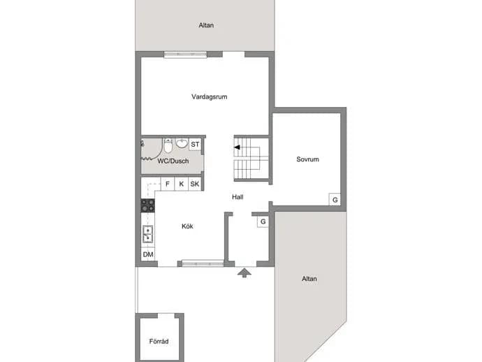 Floor plan for Önnemostigen 12