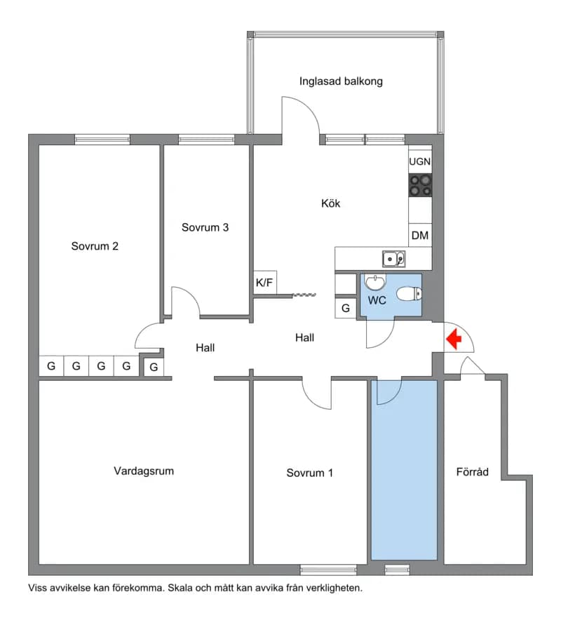 Planritning för Tomtbergavägen 42