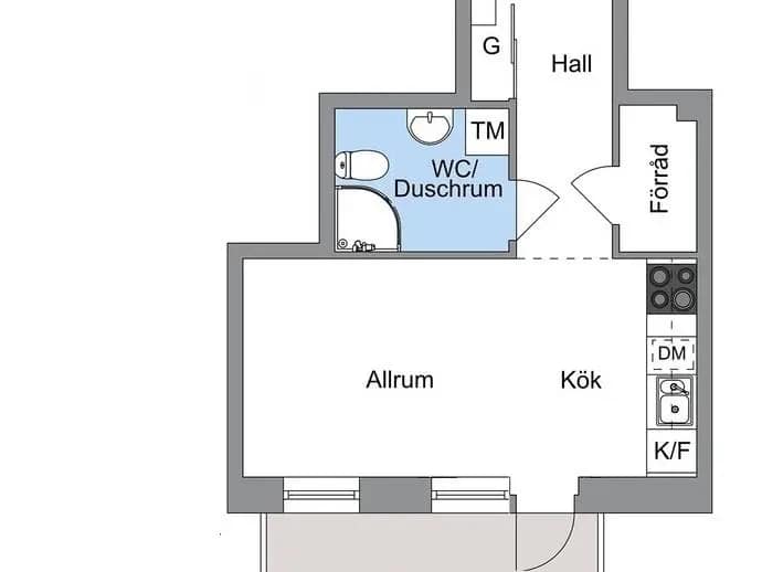 Planritning för Lagmansbacken 5