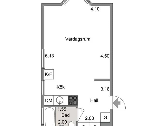 Planritning för Mariekällgatan 42
