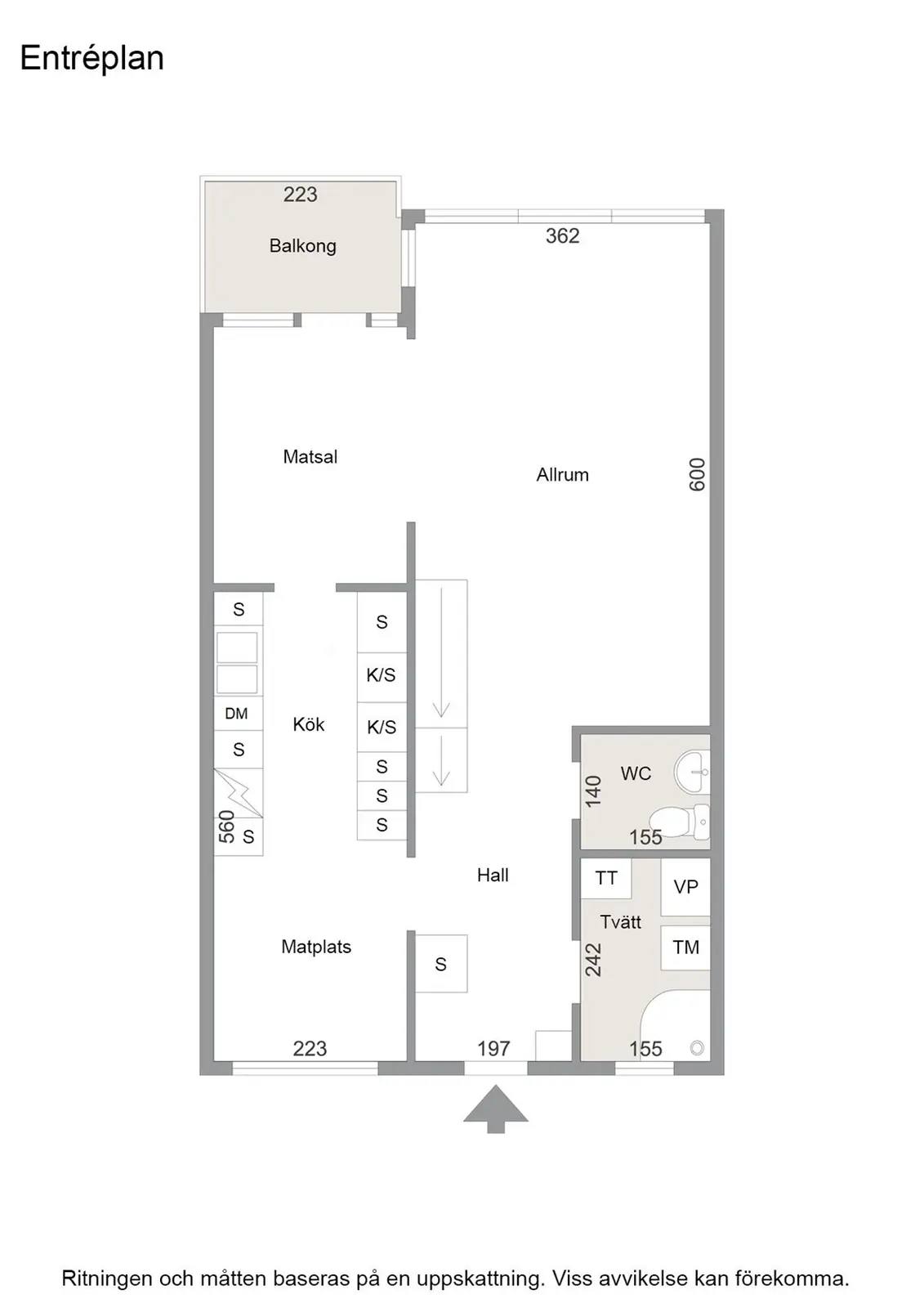 Floor plan for Bergsjösvängen 55