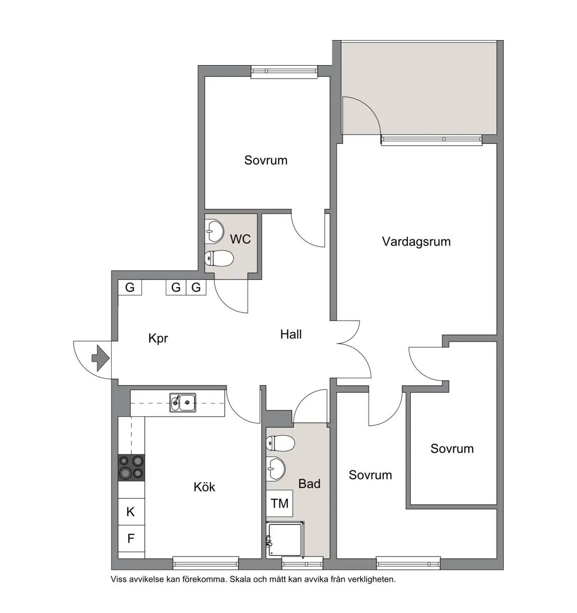 Planritning för Sagovägen 39