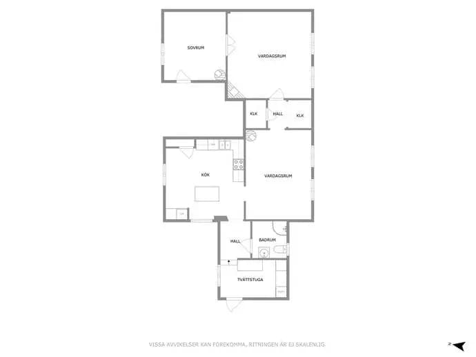 Floor plan for Fole Prästgården 565,567,569,571,571B