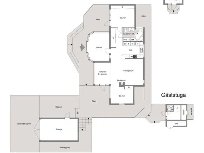 Floor plan for Solhemsvägen 9