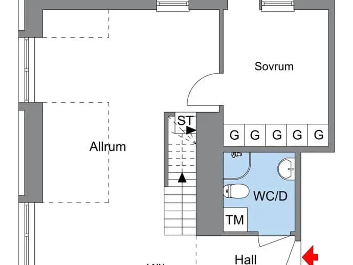 Floor plan for Lagmansbacken 11