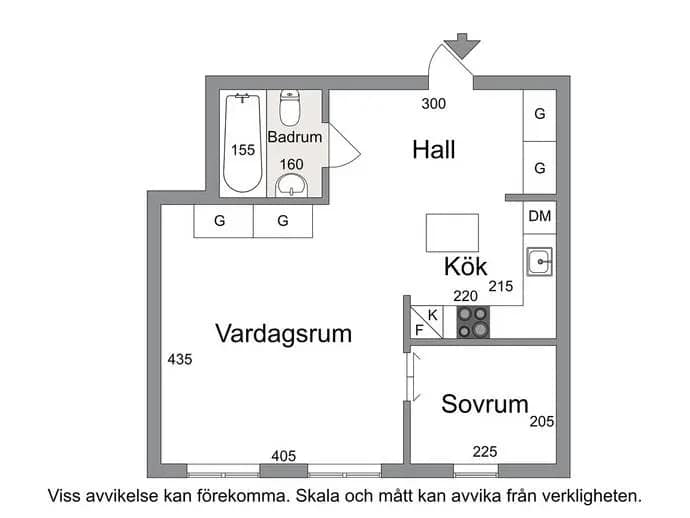 Planritning för Oxbacksgatan 8