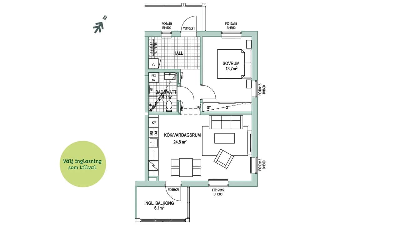 Planritning för Skogvaktaregatan